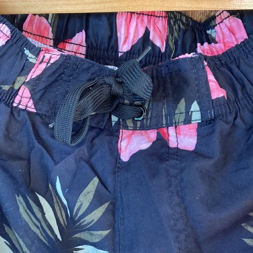 KANU SURF Men's Quick Dry Board Swim Short Trunks- Kala Floral- Sun Protection